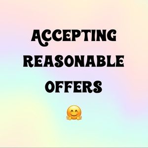 Make me a reasonable offer 🤗